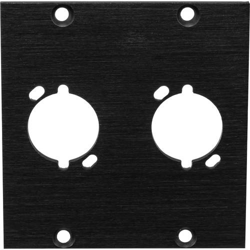 Middle Atlantic Two Universal XLR Female Punchout Panel