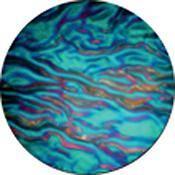 Rosco Colorwave Effects Color Glass Gobo - #33104 - Cyan Ripple