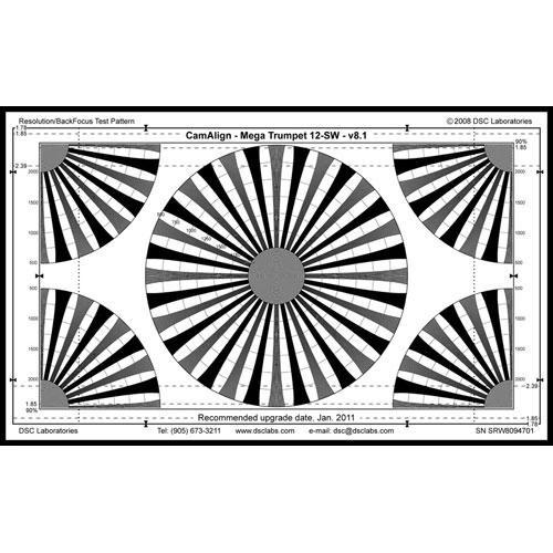 DSC Labs MegaTrumpet 12 Super Maxi Resolution & Focus Chart