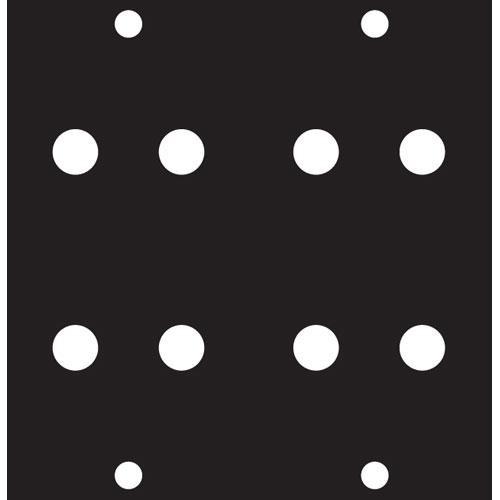 Middle Atlantic Four 3 8" Banana Jack Punchout Panel