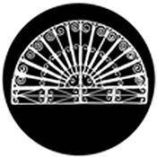 Rosco Standard Black and White Glass Spectrum Gobo #81170 Fan Grill