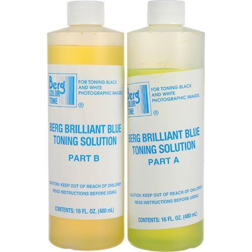 Berg Toner for Black & White Prints - Brilliant Blue Makes 1 Gallon