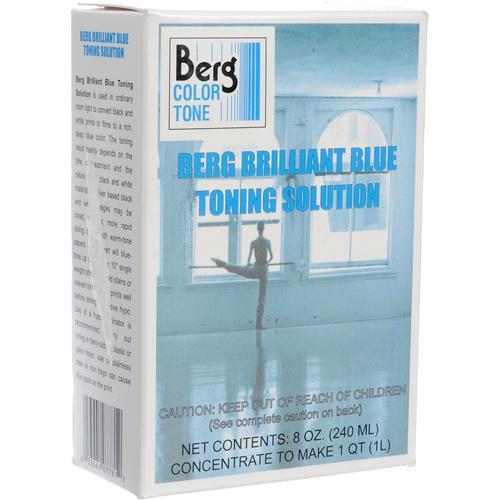 Berg Toner for Black & White Prints - Brilliant Blue Makes 1 Quart
