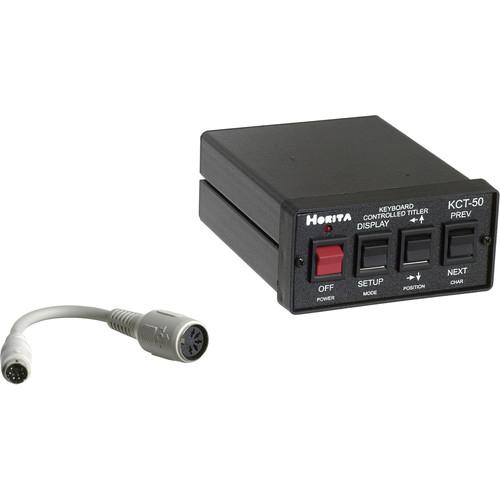 Horita KCT-50 Character Generator, Works With An Optional Standard PC Keyboard, Composite Only