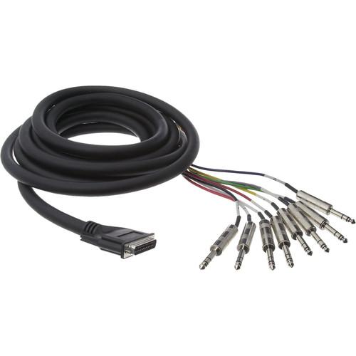 Hosa Technology DTP803 Male DB-25 to 8-Channel Male Stereo 1 4" Phone Snake Cable - 9.9