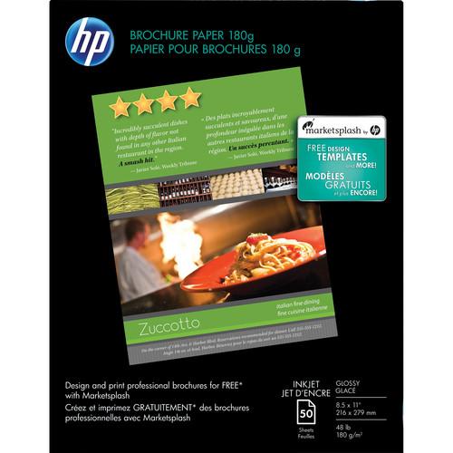 HP Brochure & Flyer Paper for Inkjet - 8.5x11" - 50 Sheets