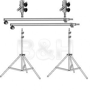 Lowel Background Support System - Includes Stands, Interlinks and 2-Full Poles