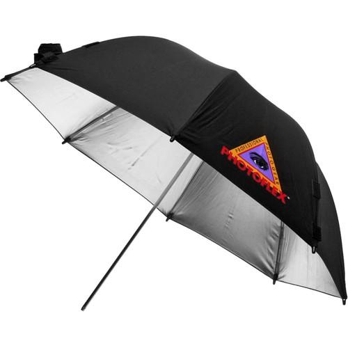 Photoflex Umbrella with Adjustable Frame - Hot Silver with Black Backing - 45"