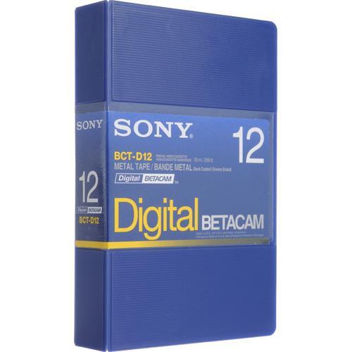 Sony BCT-D12 12 Minute Digital Betacam Video Cassette in Album Case