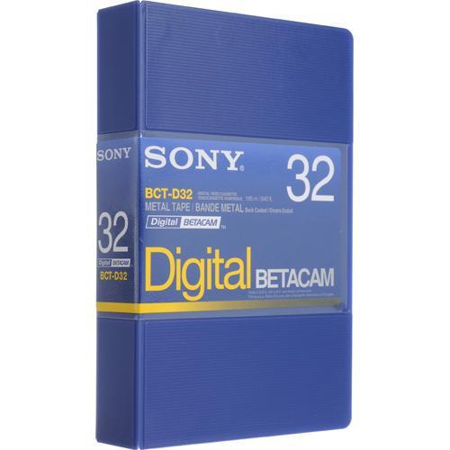 Sony BCT-D32 32 Minute Digital Betacam Video Cassette in Album Case