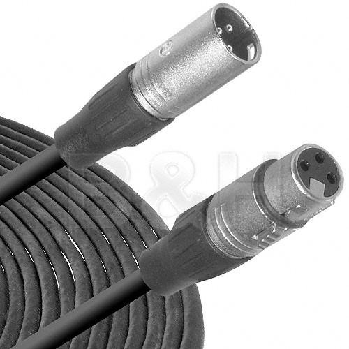 Whirlwind Star-Quad Microphone Cable with 3-pin XLR Male to 3-pin XLR Female Connectors - 25