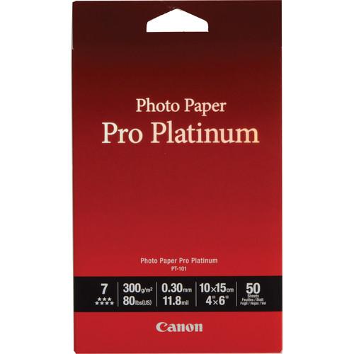 Canon Pro Platinum Photo Paper 4 x 6"