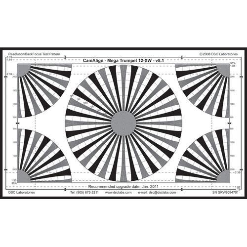 DSC Labs MegaTrumpet 12 Maxi Resolution & Focus Chart