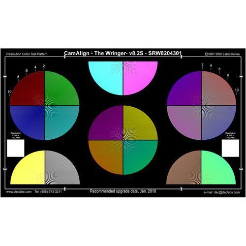 DSC Labs Wringer Senior CamAlign Chip Chart