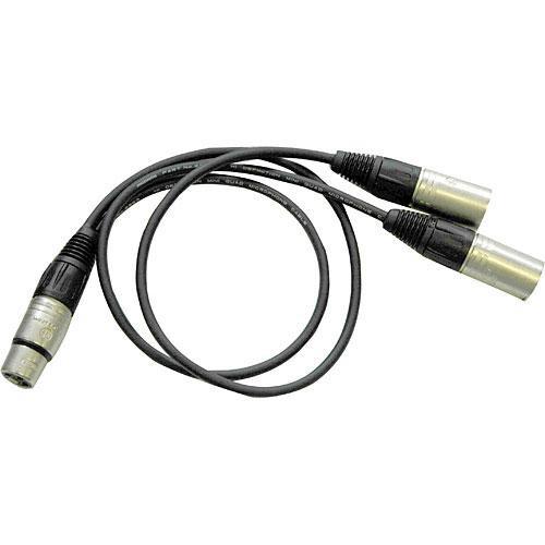 Eartec XLR Female to 2 XLR Male Splitter Cable for TCS Intercoms