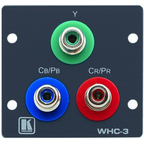 Kramer WHC-3 Wall Plate Insert - 3 RCA