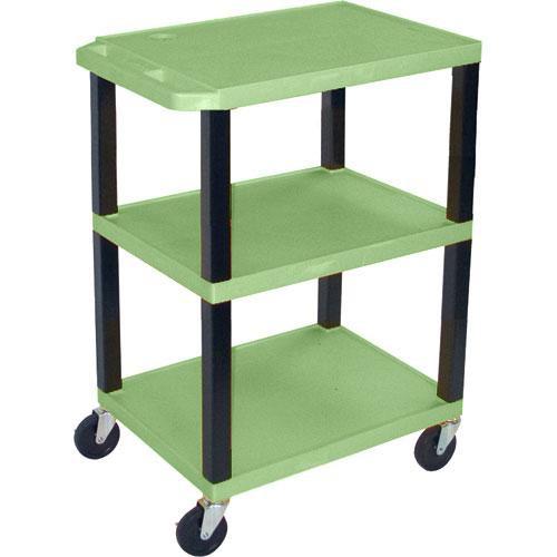 Luxor WT1642EGQ Tuffy Open Shelf A V Cart - 24 x 16-42 x 18"