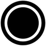 Rosco Standard Black and White Glass Spectrum Gobo #81115 Circle Outline
