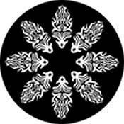 Rosco Standard Black and White Glass Spectrum Gobo #81124 Fire Circle