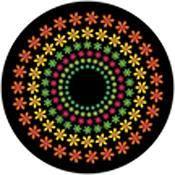 Rosco Standard Color Glass Spectrum Gobo #86647 Flower Power