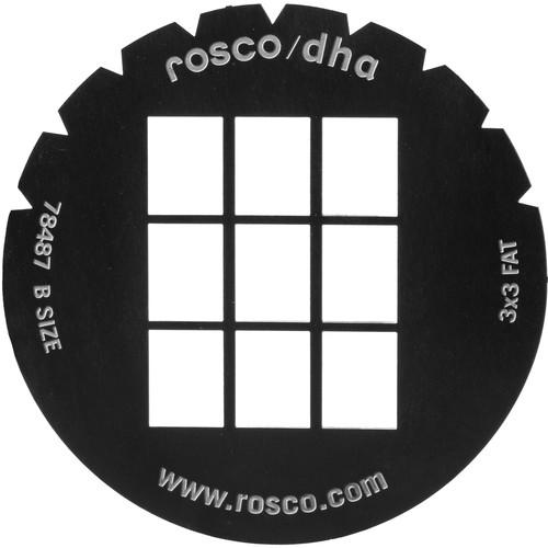 Rosco Standard Steel Gobo #78487B 3x3 Fat