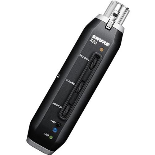 Shure X2u - XLR to USB Microphone Signal Adapter, Shure, X2u, XLR, to, USB, Microphone, Signal, Adapter