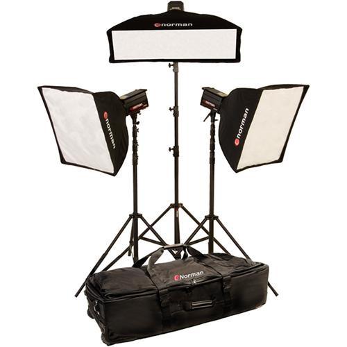 Norman 3 "R" Monolight, 3 Softbox Kit