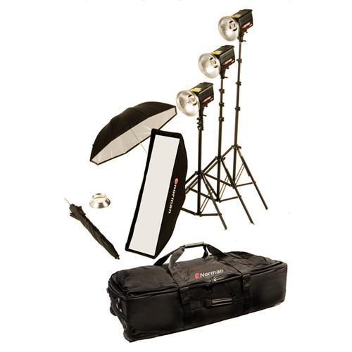 Norman 3 "R" Monolight Softbox Umbrella Kit