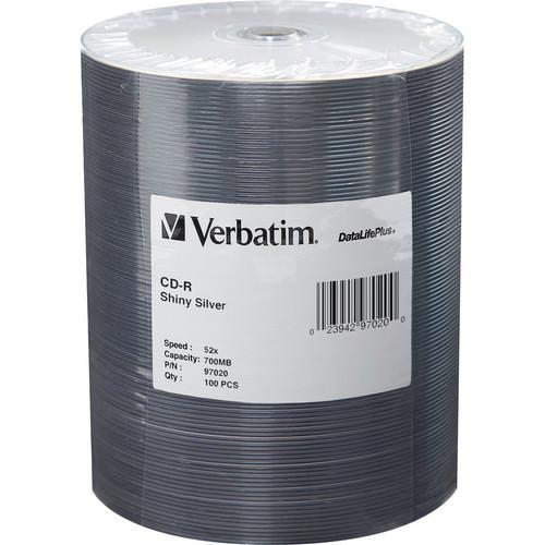 Verbatim CD-R 80 High Speed, Shiny Silver Compact Disc