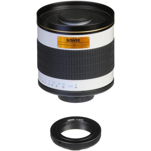 Bower 500mm f 6.3 Manual Focus Telephoto Lens for Canon EOS