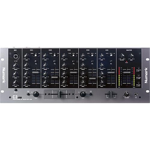 Numark C3USB 5-Channel 19" Rack Mountable DJ Mixer with USB Connection