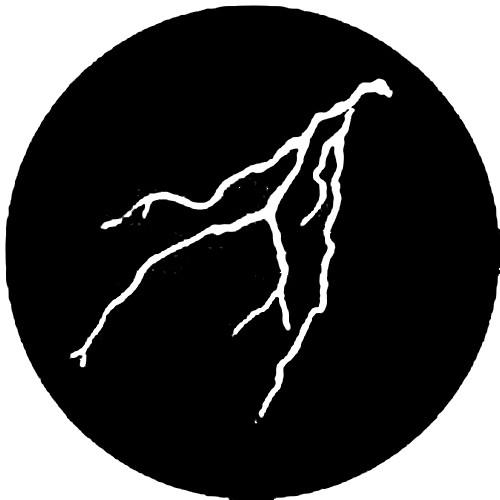 Rosco Standard Steel Gobo #7177 - Lightning