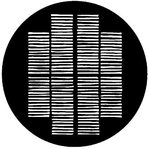 Rosco Standard Steel Gobo #7701 - Shutters - Size A 100mm