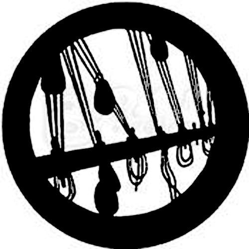 Rosco Standard Steel Gobo #7729 - Backstage - Size A 100mm