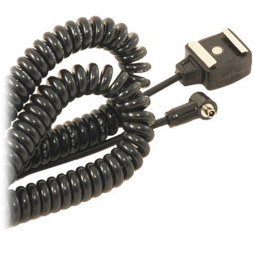 Paramount PMHSFPC16C Coiled Sync Cord - Hot Shoe to Male PC - 16