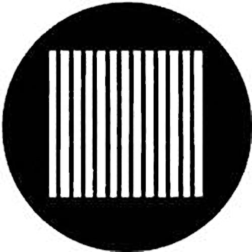 Rosco Standard Steel Gobo #7508 - Slats