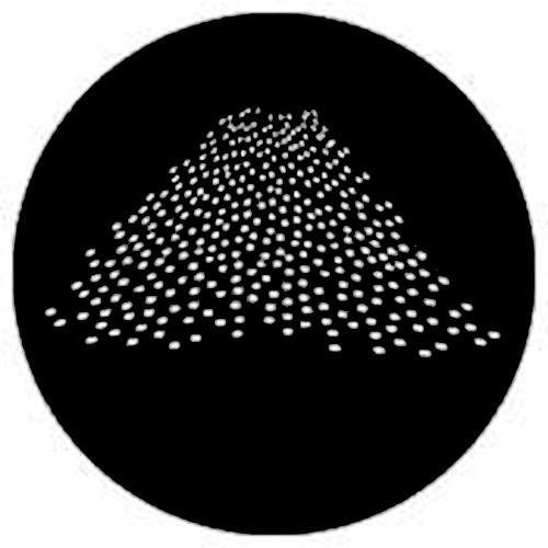 Rosco Standard Steel Gobo #7634 - Vanishing Squares - Size B 86mm