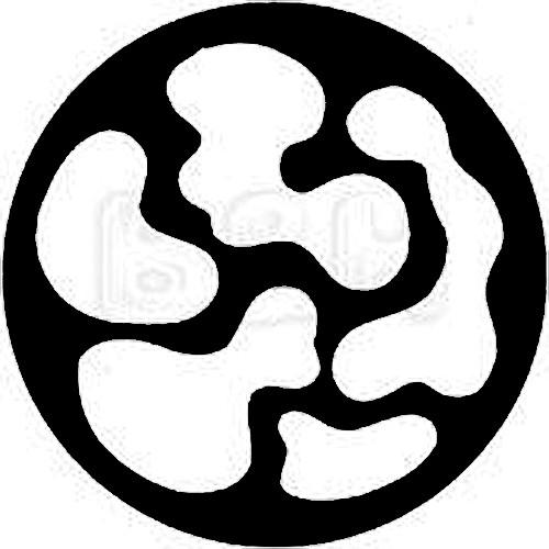 Rosco Standard Steel Gobo #7722 - Breakup - Size A 100mm