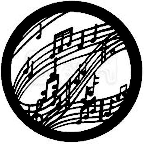 Rosco Standard Steel Gobo #7770 - Music - Size A 100mm