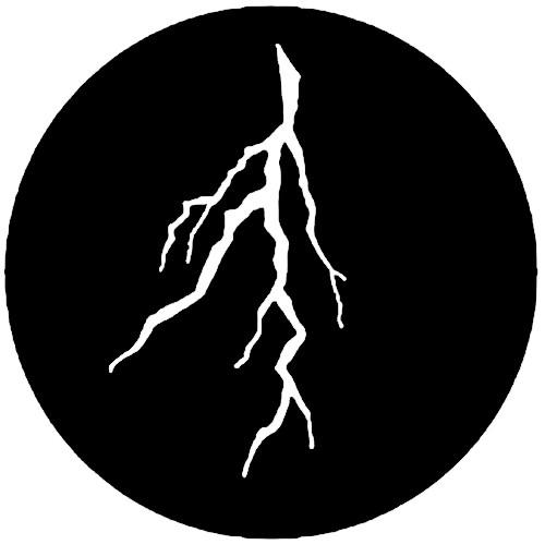 Rosco Standard Steel Gobo #7776 - Lightning Branch - Size A 100mm