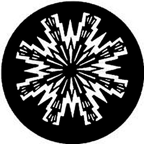 Rosco Standard Steel Gobo #7784 - Aztec Sun