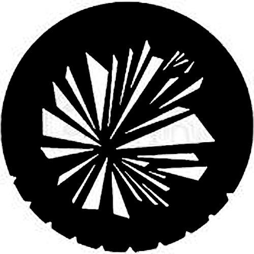 Rosco Standard Steel Gobo #7795 - Shattered - Size A 100mm