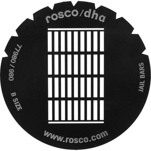 Rosco Standard Steel Gobo #7980 - Jail Bars