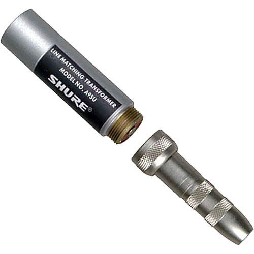 Shure A95U - Reversible Impedance Line Matching Transformer - In-Line XLR Male to 1 4" Phone Barrel