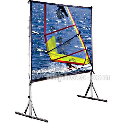 Draper Cinefold Folding Portable Front Projection Screen with Heavy Duty Legs - 122 x 164" - 200" Diagonal - Video Format - Matte White