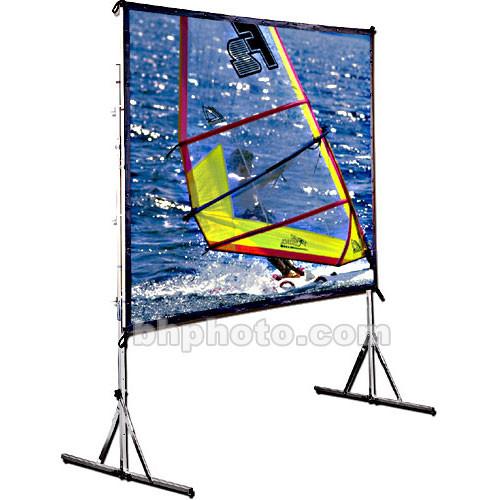 Draper Cinefold Folding Portable Front Projection Screen with Heavy Duty Legs - 58 x 79" - 100" Diagonal - Video Format - Matte White