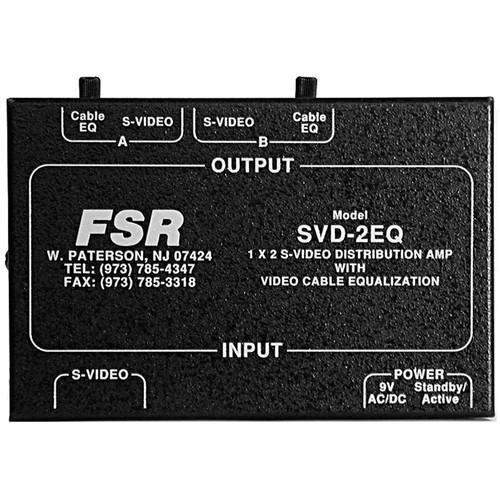 FSR SVD-2EQ 1x2 Y C S-Video Distribution Amplifier - EQ, 4-Pin