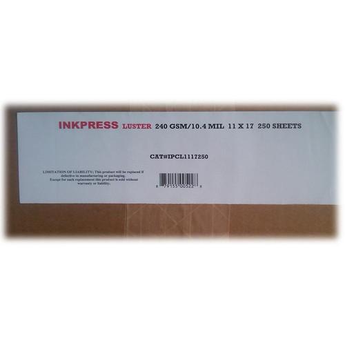 Inkpress Media Luster RC Inkjet Photo-Grade Paper 10 mil 240 gsm 11 x 17" 250-Sheets