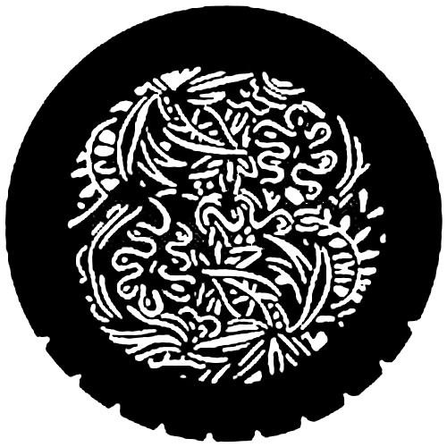 Rosco Standard Steel Gobo #7212 - Tropical Flora - Size A 100mm