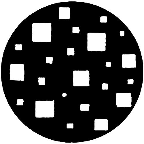 Rosco Standard Steel Gobo #7221 - Floating Squares - Size A 100mm
